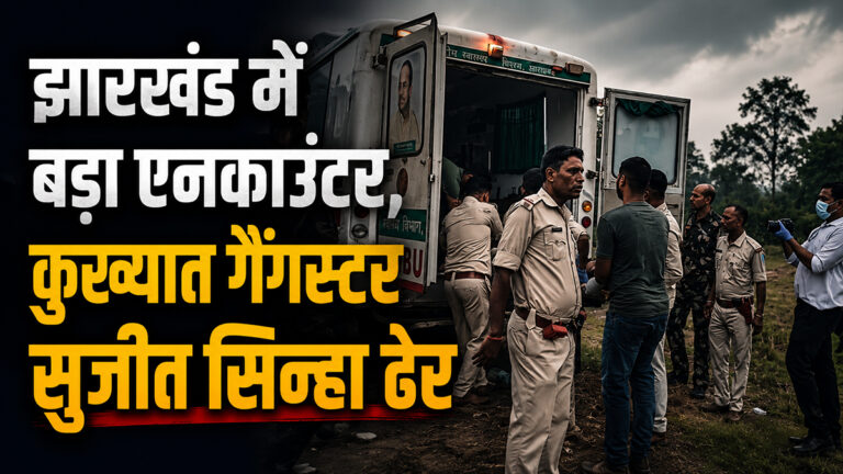 झारखंड में बड़ा एनकाउंटर, कुख्यात गैंगस्टर सुजीत सिन्हा ढेर